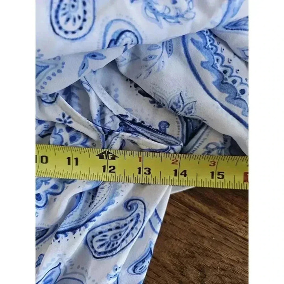 Show Me Your Mumu Off Shoulder Hacienda Blue White Floral Maxi Dress Women's S - Picture 7 of 9